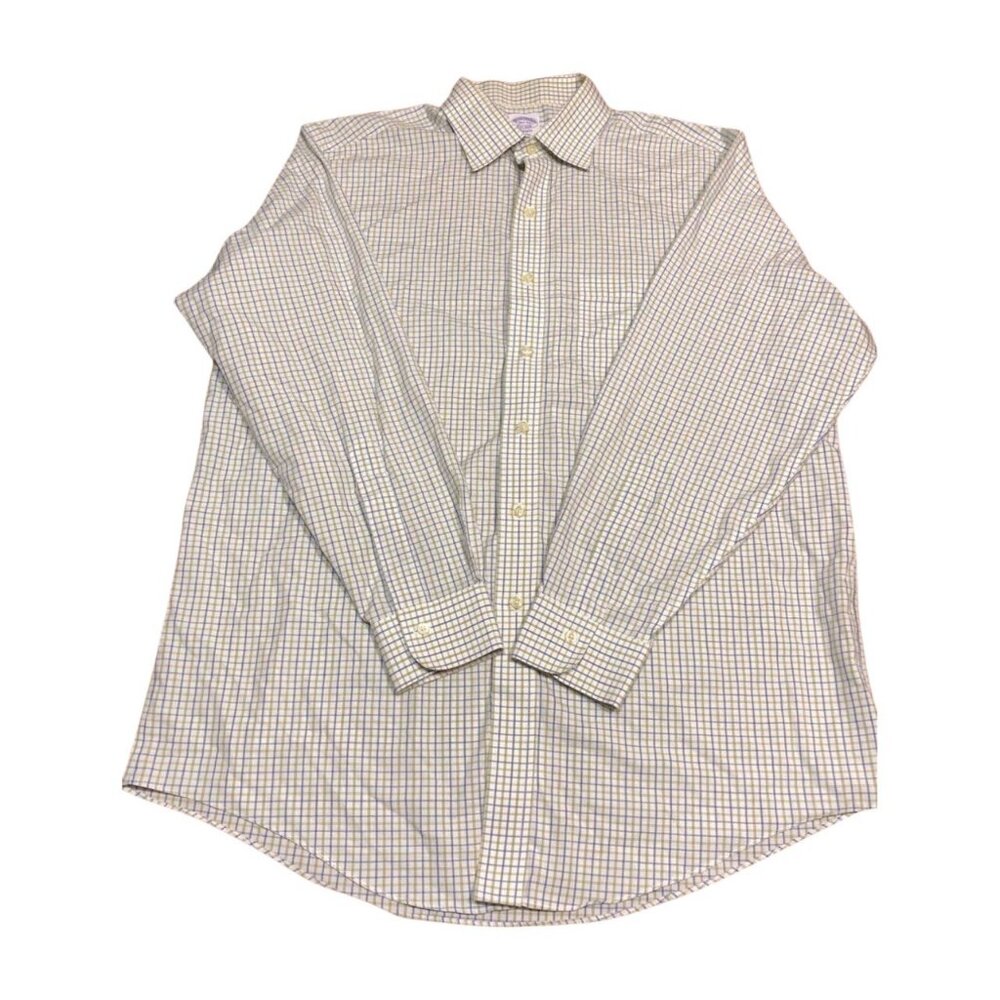 Brooks Brothers shirt Men's 6.5 34 Long Sleeve 1818 Striped Button-Up